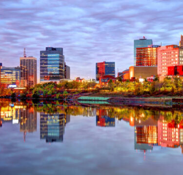 Newark skyline for international pet shipping and transport services