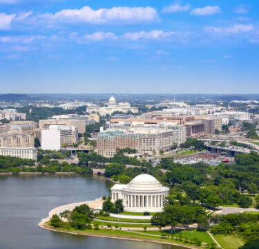 Iconic Washington, D.C. skyline for trusted international pet shipping from D.C